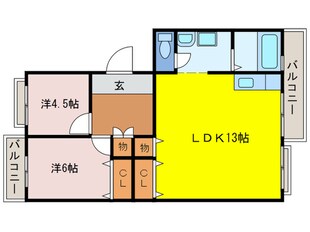 リトルアイランドの物件間取画像